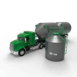 Фото металлического силоса с плоским дном 30 кубов (39 тонн) Металлический силос с плоским дном 30 м3 (39 тн)